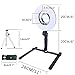 Table Top LED Selfie Ring Light with Stand for Makeup 8-inch Dimmable 24W 5500K O Circular Beauty Lamp with Bracket+3.5