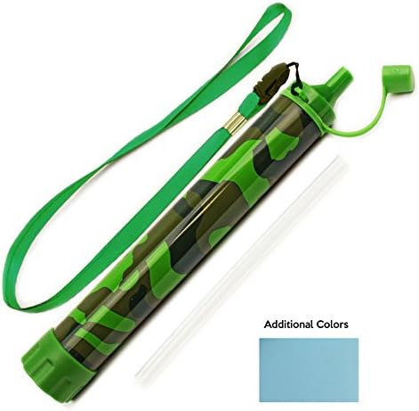 BEST Water Filter Straw for Camping, Hiking, Hunting - 50% More Filtration than Lifestraw - Lightweight Survival Filter - No Added Taste - Removes Heavy Metals & 99.9% of Waterborne Bacteria