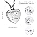 HooAMI Cremation Jewelry for Ashes My Brother My Friend Heart Urn Necklace Memorial Keepsake Pendant