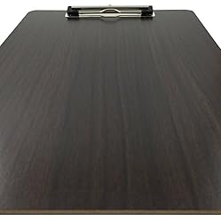 Clipboard Dark Grain Vinyl Surface Low Profile Clip