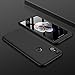 MYLB Xiaomi Mi 6X case/Xiaomi Mi A2 case,360 Degree Full Body Coverage Protection [3 in 1] Anti-Scratch Detachable PC Hard Cover Protective Case Xiaomi Mi 6X /Xiaomi Mi A2 (Black)