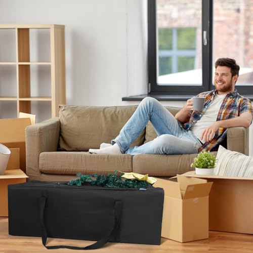 INFANZIA 100L Large Capacity Duffel Bag for Men and Women, Extra Large Travel Bag Water Resistant Foldable with Upgraded Zipper, Strong and Durable, Black