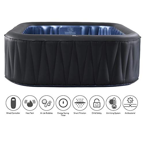 Bagno Italia Mini-Pool für Whirlpool, 185 cm, 5 6 Sitzplätze, mit 132 Düsen, für Spa, Entspannung, Garten – Bild 6