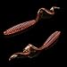 RUNCL Anchor Box - Curved Tail Grubs, Swimbaits, Soft Fishing Lures - Ribbed Design, Shrimp Flavor - 4in, Several Proven Colors (Pack of 40)