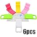Shells Latest 6Pack Colorful Collapsible Mini Portalbe Desk Stand Holder For Smartphones ,MP4 Players ,PSP And More