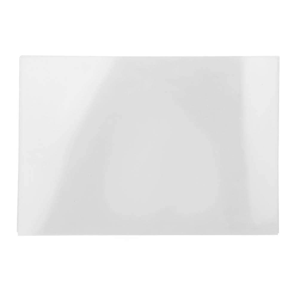 Biitfuu 10 Sheets Shrink Films, 7.87x11.4in Shrink Art Papers Great for DIY Pendant Keychain Decoration and Etc, 0.3mm Wide/Sheet(No Grinding-Transparent)