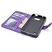 S6 Active Case, LK Galaxy S6 Active Wallet Case, Luxury PU Leather Case Flip Cover with Card Slots & Stand For Samsung Galaxy S6 Active, PURPLE