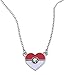 Pokemon Stainless Steel Pendant with Chain (Pokeball Heart)