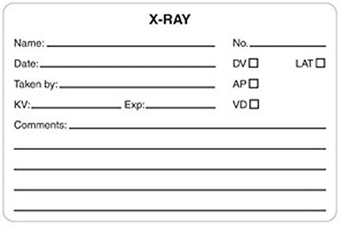 X-Ray Name No. 4" x 2-5/8" White Label (Roll of 240)