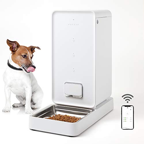 PETKIT Automatic Pet Feeder for Cat and Dog, 5.9L Smart Pet Food Feeder Auto Pet Food Dispenser, Food Never Stuck, Portion Control, Wi-Fi App Control for Android, iOS and Compatible with Alexa