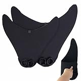 BestWare Swiming Flipper Diving Fins Floating Fins Swim Fins Black Fish Tail Fins S -for Child, L -for adult