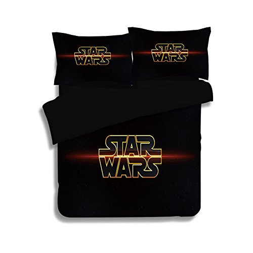Star War Series Bedding Sets - MeMoreCool 100% Polyester Home Textiles US Standard Sizes Best Gift for Movie Fans Full 3 Pieces