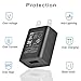 HZONE Kindle Fire Charger, [UL Listed] AC Adapter 2A Rapid Charger with 5.0 Ft Micro-USB Cable for Kindle Fire HD, HDX, Fire 7 8 10 Tablet and Phone, Black