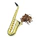LEANO Creative Small Sax-Shape Metal Mini Sacks Pipe Photographs
