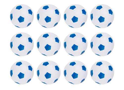 Truscope Sports Foosball Table Soccer Replacement Balls - 36mm - (12 Pack, Blue-White)