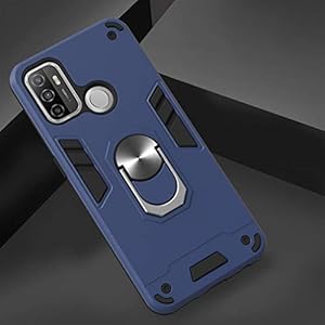 GOGME Cover per Oppo A53s / Oppo A53, 360°Girevole Regolabile Ring Armor Bumper TPU Case Magnetica Supporto Cover, Heavy… - immagine 3