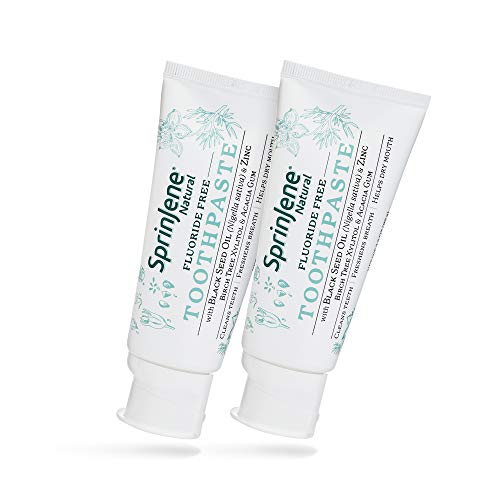 SprinJene Natural Fluoride Free Toothpaste for Clean and Strong Teeth