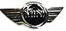 x1 New Mini Cooper Front & Rear Emblem Hood / Trunk Badge Replaces OEM Decal 51147026186 / 51140660106 / 51-14-0-660-106