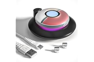 NANANINO Pokémon GO Plus + Charging Station - Customized Design, Fast Charging, Magnetic Suction, Transparent Silicone Cover and Charging Cable Included