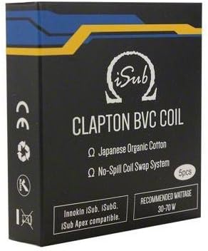 iSub BVC Clapton Coils 0.5 ohm (5 Pack)