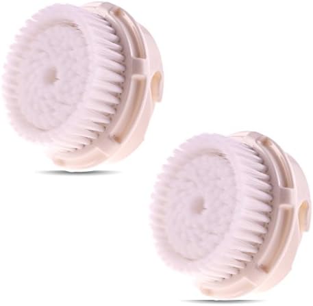 Replacement Compatible Lux Cashmere Brush Heads for Spa Like Cleanse, 2 Refills