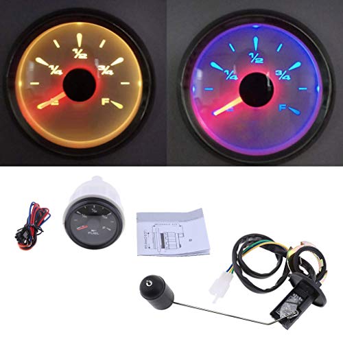 B Blesiya Adjustable Fuel Level Sender Sending Unit + 2inch Fuel Level Gauge Meter - Thumbnail 7