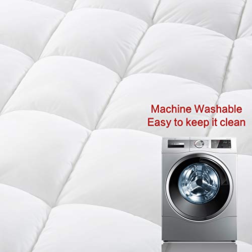 Abakan Extra Thick Mattress Topper Queen Super Soft Breathable Perfect Support Mattress Pad Cover Pillowtop Bed Topper with 8-21Inch Deep Pocket