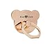 Owoda Cute Pet Phone Ring Stand 360 Degree Rotating Dog Cat Ring Grip Anti Drop Finger Holder for iPhone iPad and All Cellphone (Bear- Metal Rose Gold)