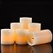 Pandaing Flameless Flickering LED Candles with 10-Key Remote Control Timer Classic Pillar Optical Fiber Wick Real Wax Candles, Battery Powered, Ivory Color, Set of 6