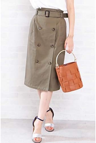 Amazon エヌ ナチュラルビューティーベーシック N Natural Beauty Basic トレンチスカート カーキ M スカート 通販