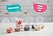 110 Pack Leak Proof Condiment Freezer Storage Containers with Hinged Lids (3 Ounces) | Slime Storage| Travel Snack Cups | Store Homemade, Organic Purees | Freezer and Dishwasher Safe