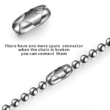 Siqian 12Pcs Blind Chain Connectors Stainless Steel 4.5mm Bead Chain view 4