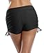ALove Swim Shorts Womens Stretchy Sporty Bathing Suit Bottoms Side V Slit Boyshorts Swimsuit Board Shorts