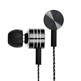 Headphones,In-Ear earbuds,with Mic Stereo & Volume Control Noise-isolating Earphones headsets for iPhone 6 6 Plus,iPod,iPad Air,Samsung S6 S5,HTC,LG G4 G3,Android Smartphones,MP3 Players (Black1)