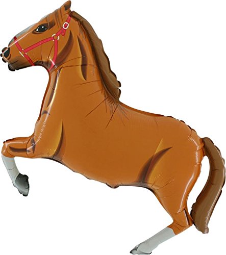 Toyland® 84cm (33") Light Brown Horse Shaped Foil Balloon - Childrens Party Decoration
