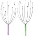 Hand Held Scalp Head Massager - Pack of Two (Colors May Vary)