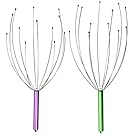 Kikerland Hand Held Scalp Head Massager - Pack Of Two (Colors May Vary)