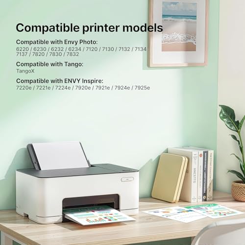 303XL 303 XL Ink Cartridges Black and Colour Replacement for HP 303 303XL Ink Cartridges Combo Pack for HP Envy Photo 6200 6230 7100 7134 7234 6234 6220 7830 7855 7130 7120 7900 Tango X(2-Pack)