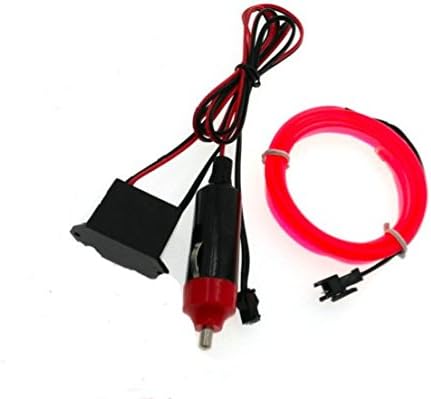 3m Neon 12v Led Light Glow El Wire String Strip Rope Tube Car Interior Decor Pink