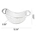 Clip-on Kitchen Food Strainer,Strainer,Steel Colander,Pasta Strainer - Dishwasher Safe Colander Perfect For Draining Pasta, Vegetables, Potatoes, etc. - Universal Fit for all pots and bowls