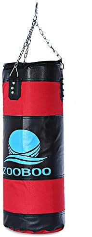 100cm Boxing Sandbags Striking Drop Hollow Empty Sand Bag with Chain Martial Art Training Punch Target
