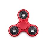 SPINTECH - Omega Tri-Spinner Fidget Toy With Premium Hybrid Ceramic Bearing (Red+black, same size)