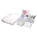 Crystallove Set of 5 White Metal Mesh Office Desk Accessories Organizer, Style 2 primary