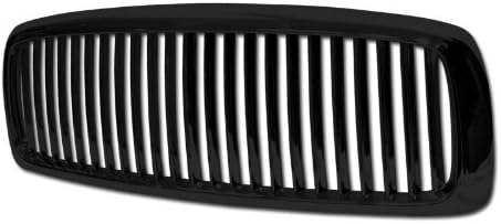 WindGlide GRI-GRZV-RAM02-VT-BK - 02-05 dodge ram vertical front grill (black)