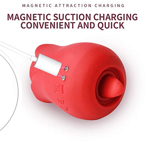 HXS Toys for Women Sucking Vibrator Rose Toy with 7 Intense Suction Rechargeable Clit Sucker Nipple Stimulator Massage Toys for Couples Special Gifts for Her (1pcs,Rose)