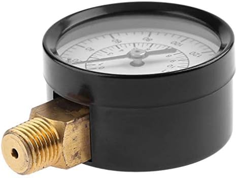 LEVEL Mini Pressure Gauge 1/4 Inch NPT Side Mount 0-200 PSI Dial Air Compressor Meter Hydraulic Pressure Tester Gauge