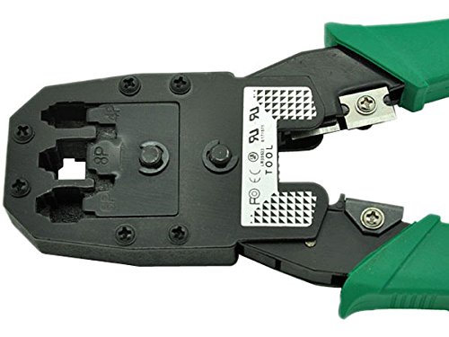 CNAweb Network Plug Crimping Tool 3 in 1 Modular Crimping Tool for RJ11, RJ12, RJ45