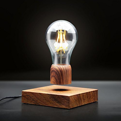 Levitating Light Bulb Lamp Magnetic Levitating Floating Light Bulb with Wireless Gifts, Room Decor, Night Light, Home Office Decor Desk Tech Toys