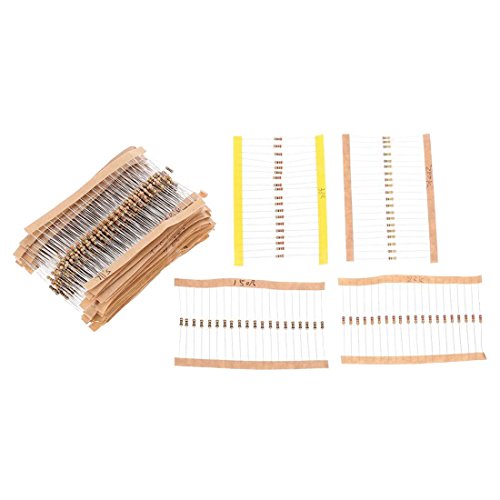 TOOGOO(R) 860pcs 1 ohm-1M ohm 1/4W Carbon Film Resistors Assortment Kit 43 Values