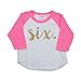 Bump and Beyond Designs Girl Sixth Birthday Outfit Sixth Birthday Shirt Six Year Old Outfit (Gold 6T)